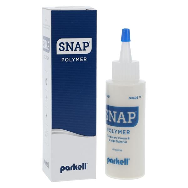Parkell S427 Snap Polymer Temporary Crown & Bridge Resin Powder 77/B3/B4 40 Gm Bottle Parkell S427 Snap Polymer Temporary Crown & Bridge Resin Powder 77/B3/B4 40 Gm Bottle